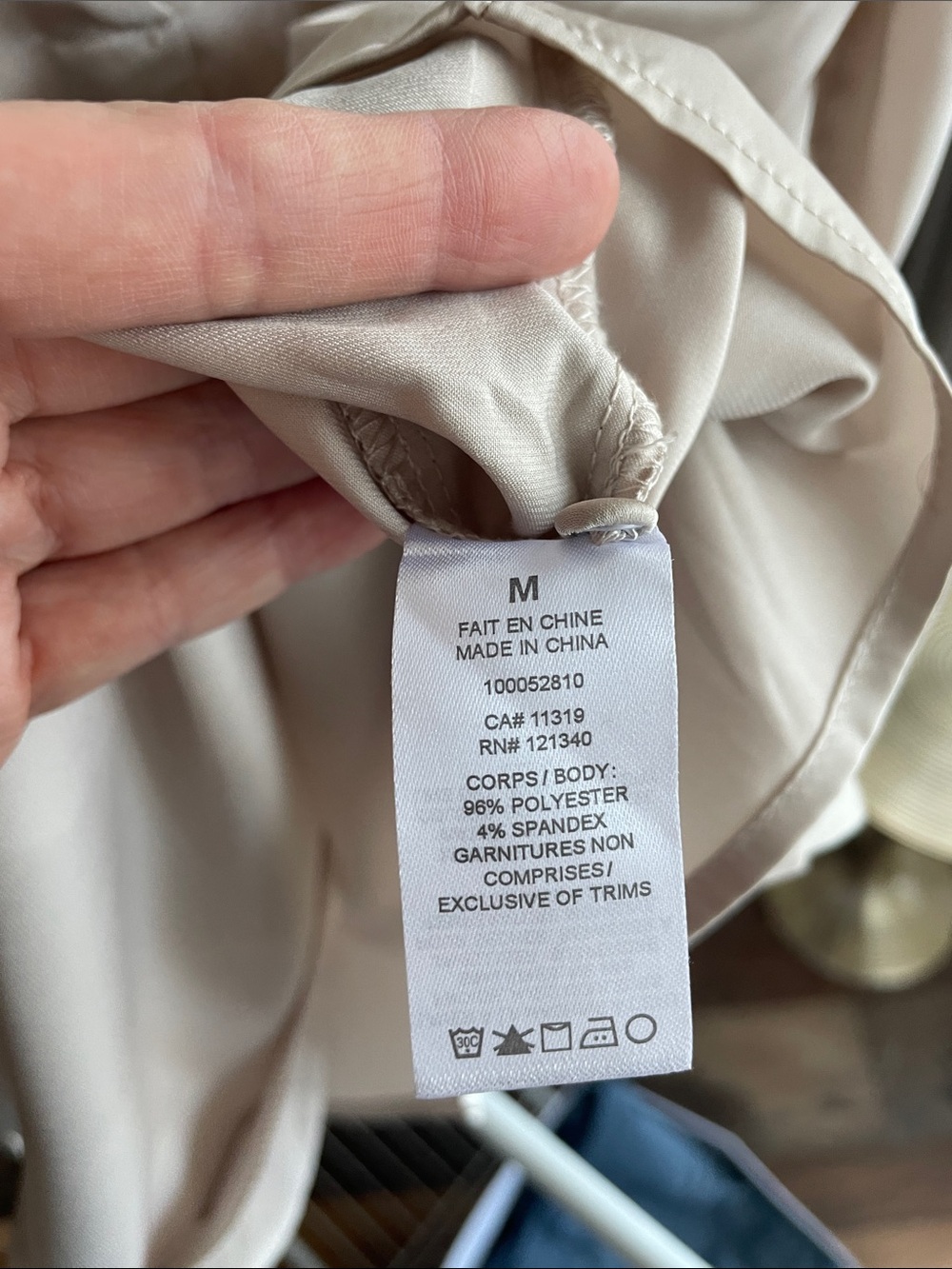 NWT Dynamite Soft Cream Satin V-Neck Blouse - Picture 7 of 16